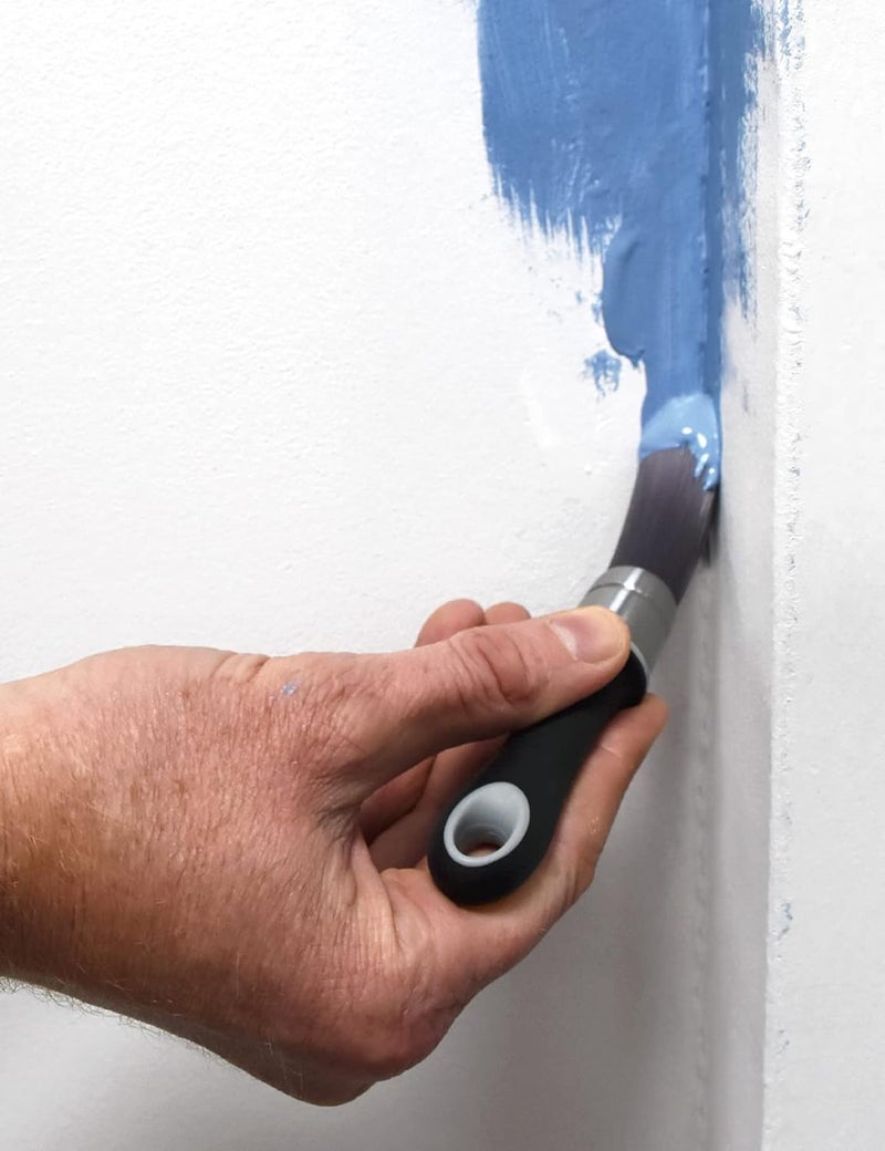 Rolling Dog 2 Inch Trim Paint Brush - 1PC 50mm Angled Sash Paint Brush and 1PC Pointed Round Trim Brush for Painting Walls - Image 3